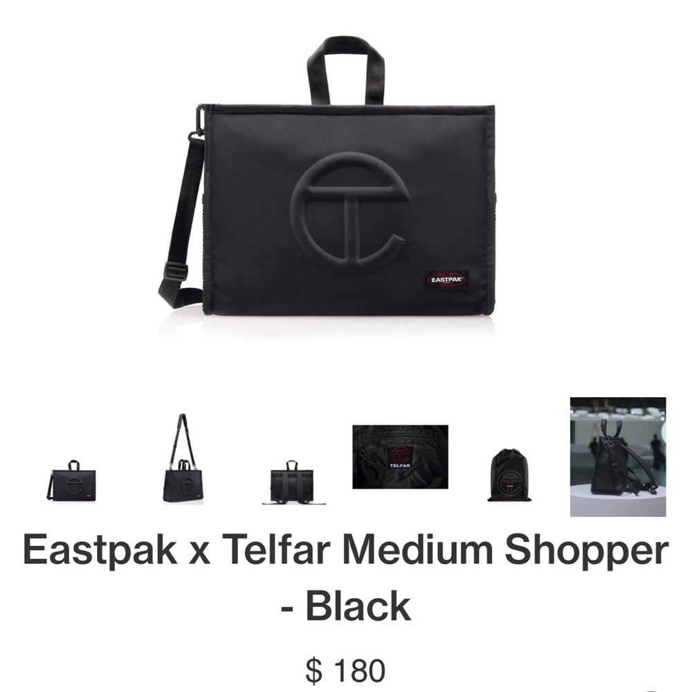 Eastpak x Telfar medium shopper - black